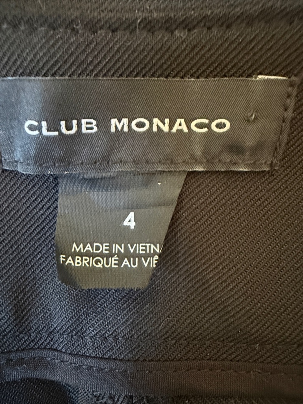 Club Monaco Culottes Black Wool Blend Wide Leg Trouser Pants size 4 - Picture 6 of 7